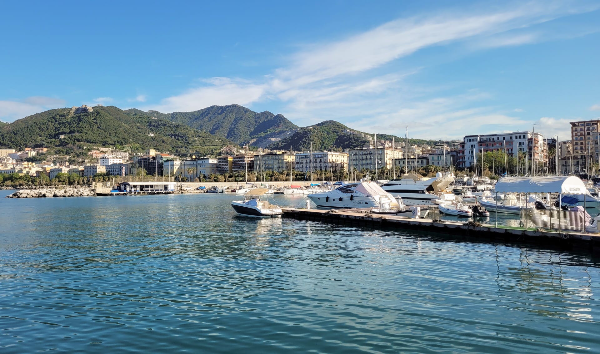 Salerno harbour and marina