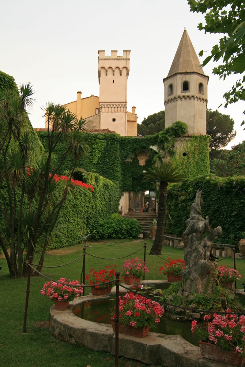 Ravello gardens and coastal views