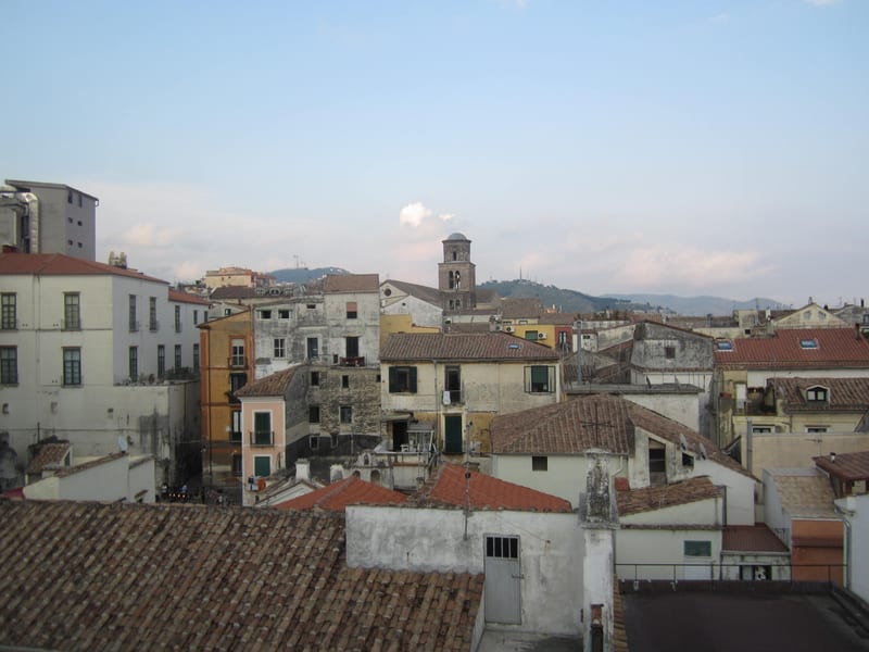 Salerno historic centre streets